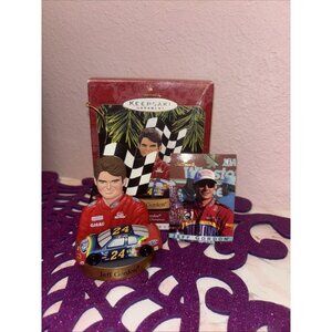 Hallmark Keepsake Jeff Gordon Christmas Ornament NASCAR Stock Car Champions Used